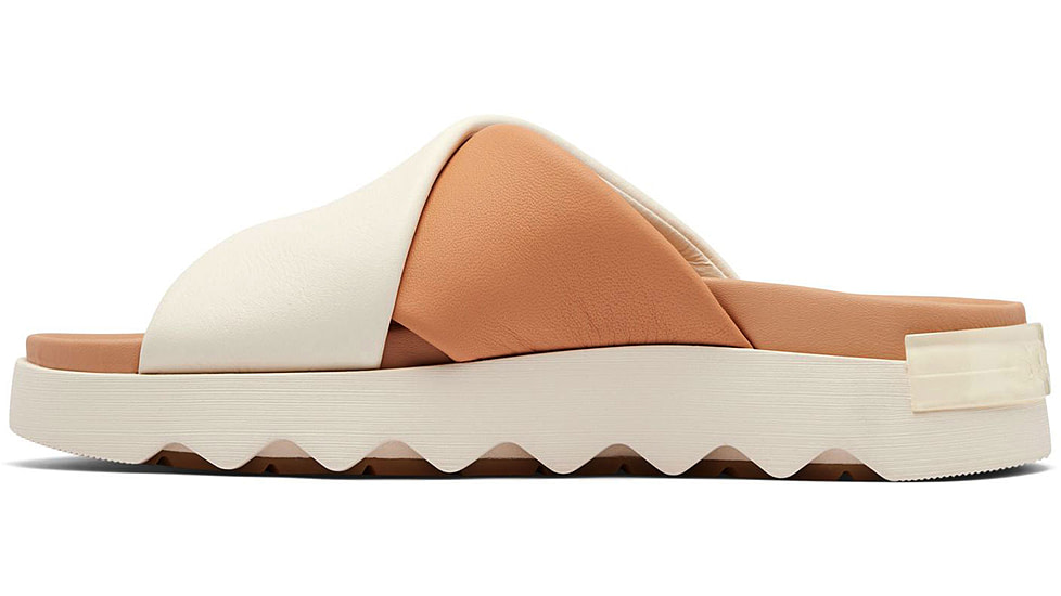 Sorel VIIbe Crisscross Slide - Womens, Honest Beige/Chalk, 9, 2076811-246-9