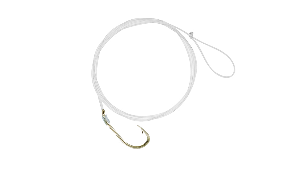 South Bend Gold Snelled Salmon Egg Hooks, Size 12, SSE12