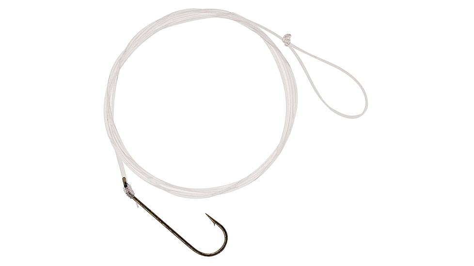 South Bend Snelled Aberdeen Hook, Bronze, Size 8, SAB8