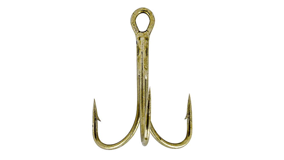 South Bend Treble Hook, Bronze, Size 12, 4 Pack, JC25