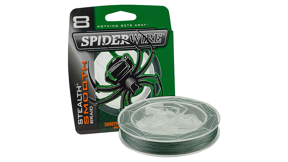 Spiderwire Stealth Smooth Superline, 0.010in/0.25mm, 15lb/6.8kg, 200yd/182m, 6lb, Moss Green, SCSM15G-200