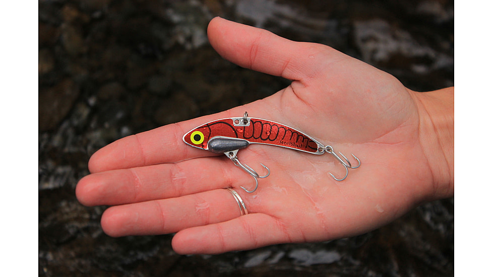 SteelShad 3/8 oz Blade Bait, Red/Crawfish, SSL-10005