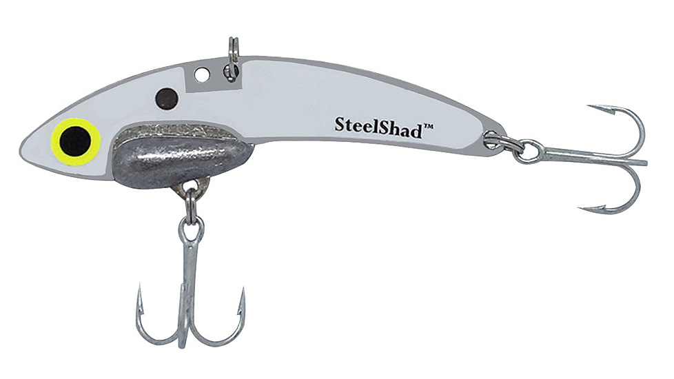SteelShad 3/8 oz Blade Bait, White Shad, SSL-10062