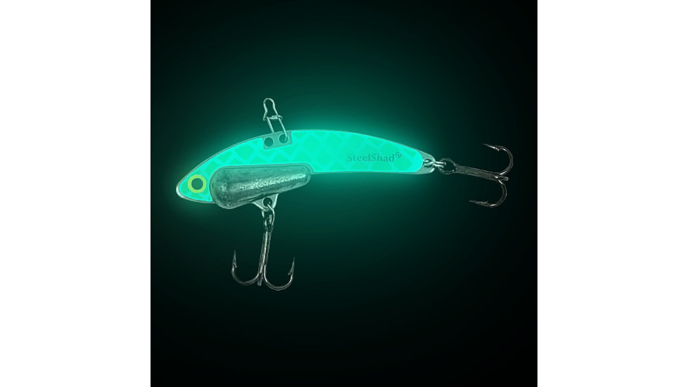 SteelShad Heavy, 1/2 Oz, Glow Silver, SSL-10218