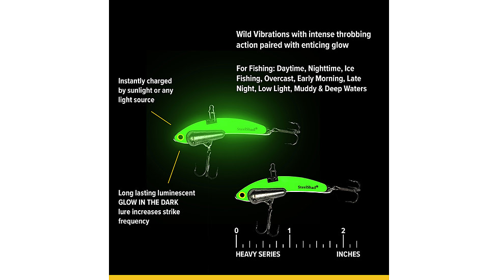 SteelShad Heavy, 1/2 Oz, Glow Yellow, SSL-10216