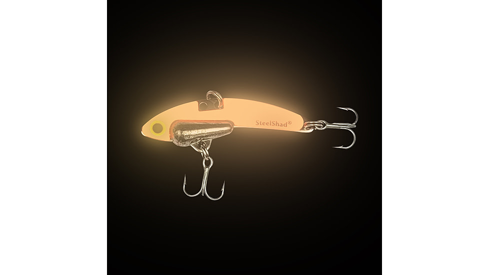 SteelShad Mini, 2 Pack, 1/4 Oz, Glow Orange, SSL-10237