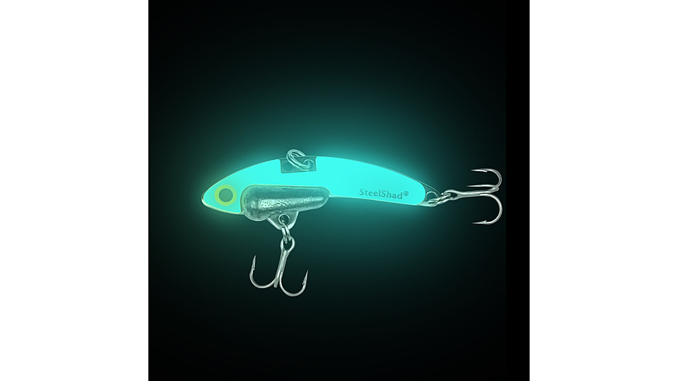 SteelShad Mini, 2 Pack, 1/4 Oz, Glow Yellow, SSL-10221
