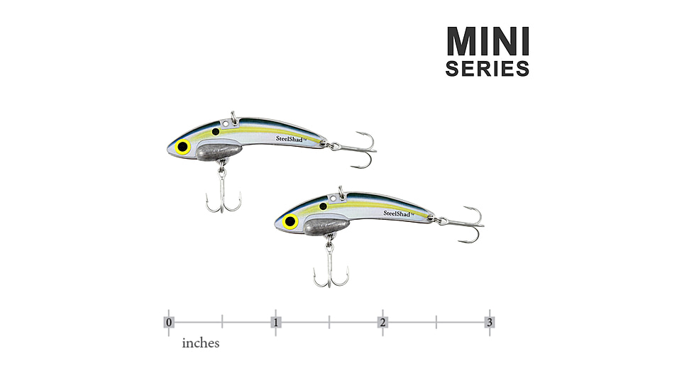 SteelShad Mini, 2 Pack, 1/4 Oz, Sexy Shad, SSL-10077