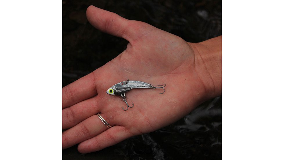 SteelShad Mini, 2 Pack, 1/4 Oz, Silver/Chrome, SSL-10075