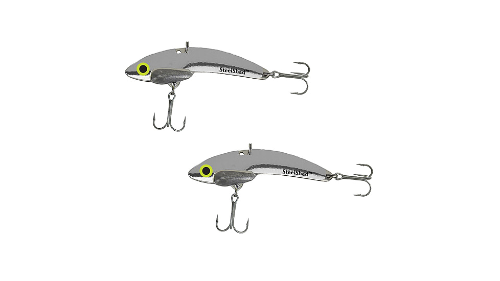 SteelShad Mini, 2 Pack, 1/4 Oz, Silver/Chrome, SSL-10075