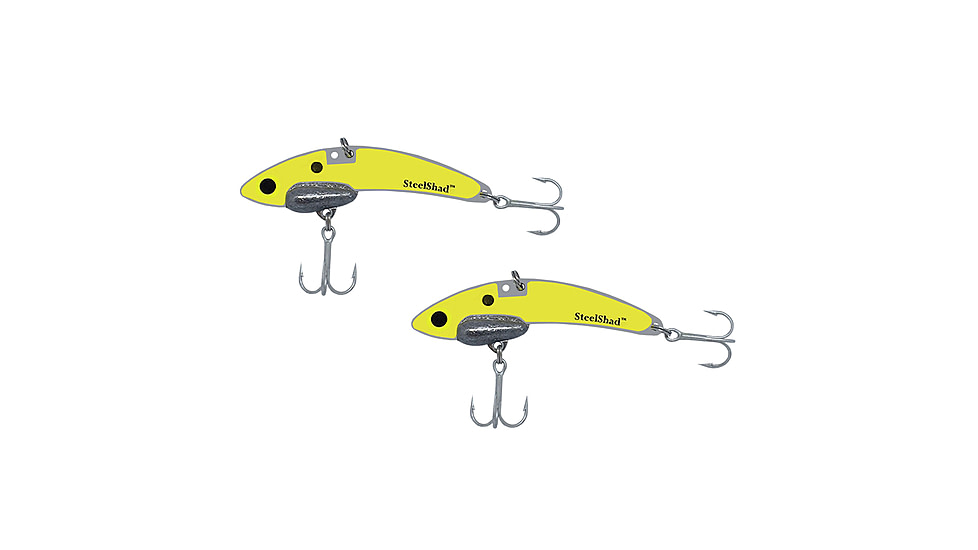 SteelShad Mini, 2 Pack, 1/4 Oz, Yellow Shad, SSL-10079