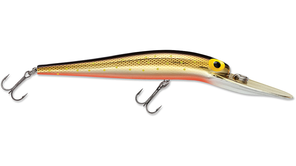 Storm Original Deep ThunderStick 12 Hard Bait, Metallic Gold Chartreuse Specks, DAJ126