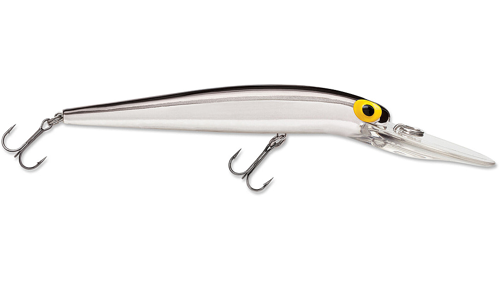 Storm Original Deep ThunderStick 12 Hard Bait, Metallic Silver/ Black BK, DAJ103