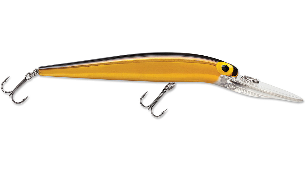 Storm Original Deep ThunderStick 12 Hard Bait, Metallic Yellow/ Black BK, DAJ104