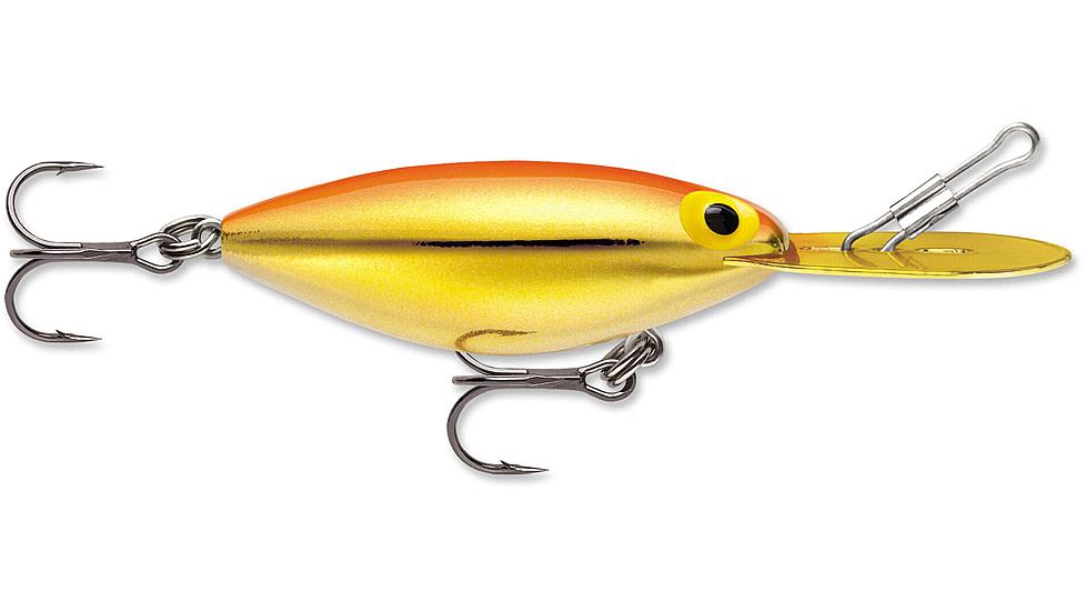 Storm Original Hot N Tot 07 Hard Bait, Metallic Gold / Fluorescent Red Back, AH109