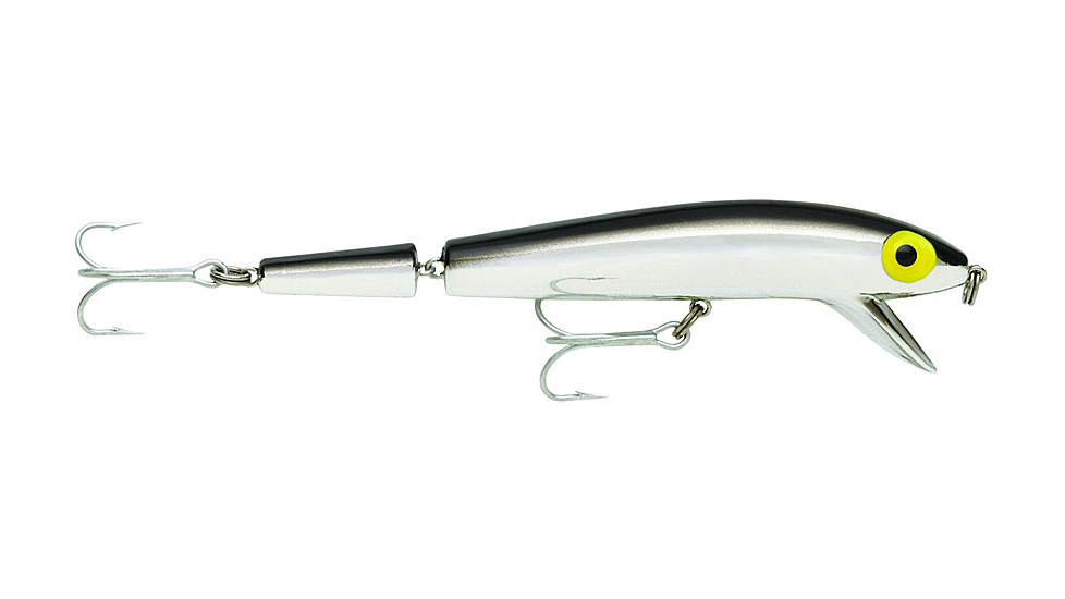 Storm Original Jointed Thunderstick Lure, Suspending, Metallic Silver/Black Back, 5 1/2in, 5/8oz, JBJ142