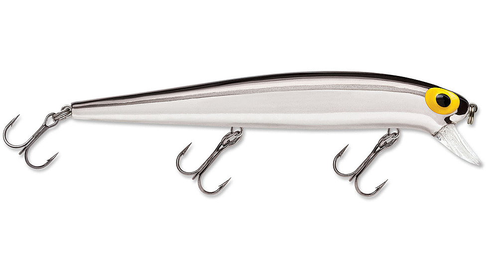 Storm Original ThunderStick 11 Hard Bait, Metallic Silver/ Black BK, AJ103