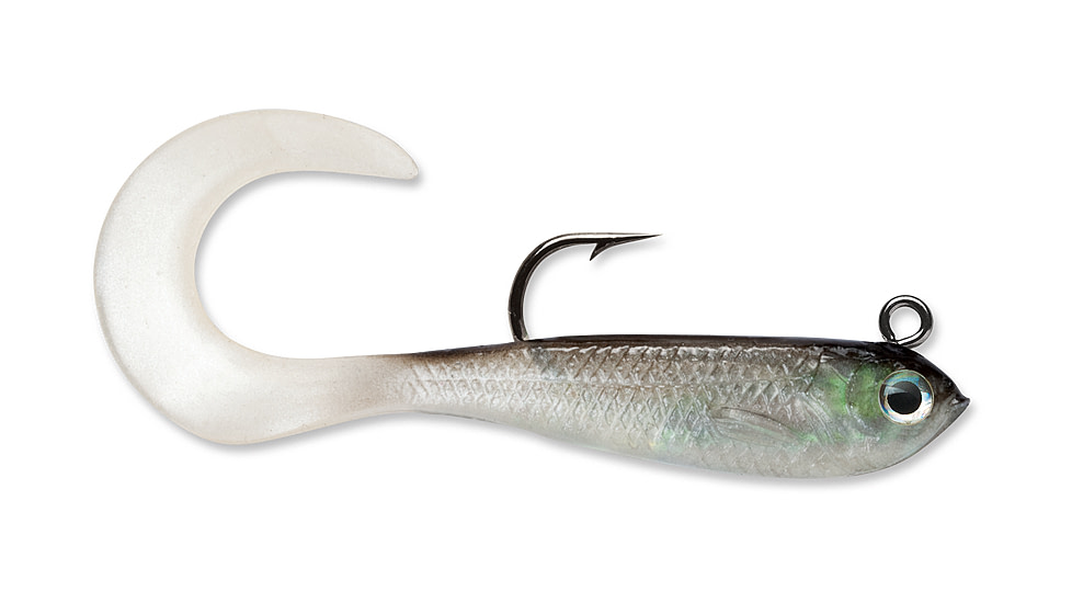 Storm WildEye Curl Tail Minnow 02 Soft Bait, Shiner, WCM02SH