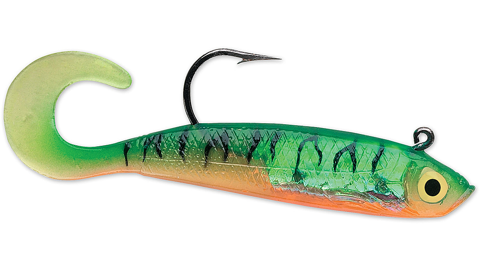 Storm WildEye Curl Tail Minnow Swimbaits, 3, 3in, Firetiger, WCM03FT