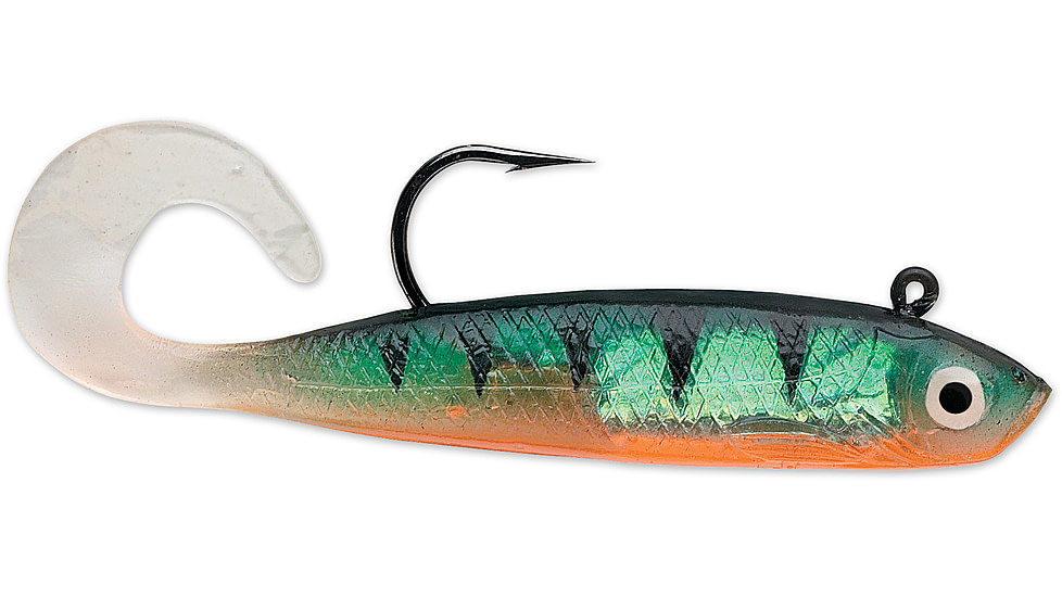 Storm WildEye Curl Tail Minnow Swimbaits, 3, 3in, Perch, WCM03P