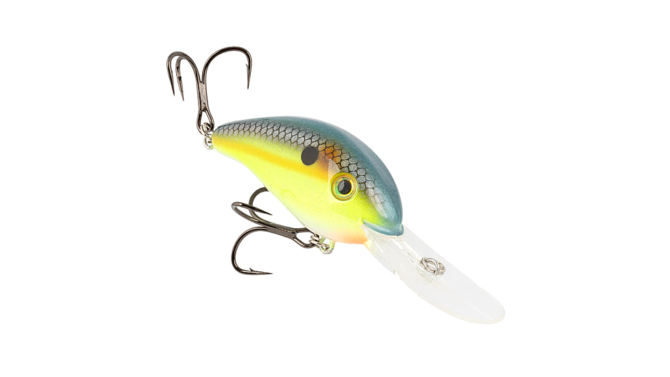 Strike King 3XD Elite Crankbaits, Chartreuse Sexy Shad 2.0, 7/16oz, HC3XDE-539