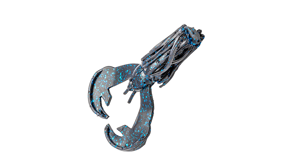 Strike King Baby Luau Craw, Black and Blue, 3in, RGBLCRW-2