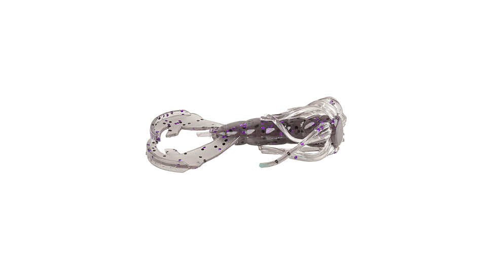 Strike King Baby Luau Craw, Smoke Purple with Black Flake, 3in, RGBLCRW-875