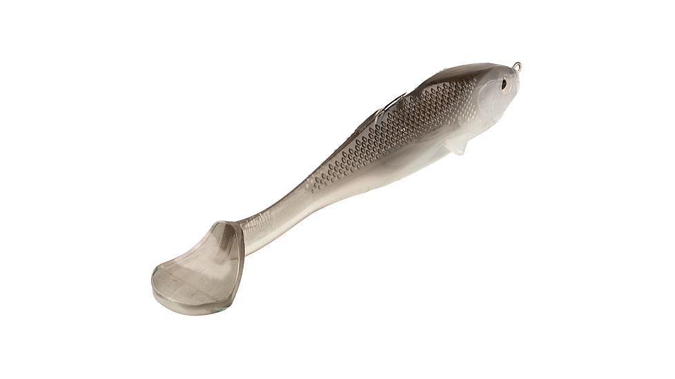 Strike King Final Copy Weedless Softbait, 1 pack, 4.75in, Ghost Shad, 12-36055