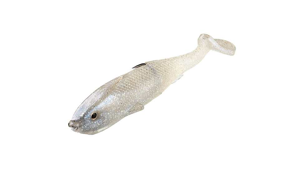 Strike King Final Copy Weedless Softbait, 1 pack, 6in, Pearl, 12-36067