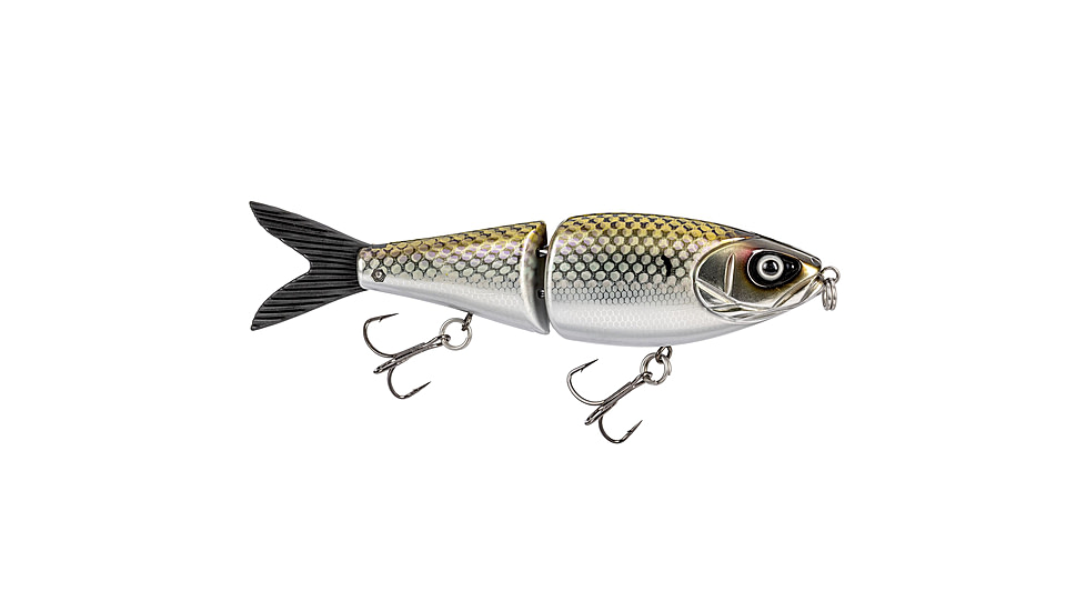 Strike King Hog Father Jr Hardbait, 7in, 2.5oz, Chrome Herring, 12-36375