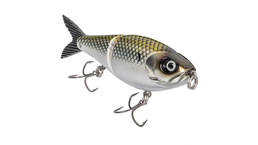 Strike King Hog Father Jr Hardbait, 7in, 2.5oz, Chrome Herring, 12-36375