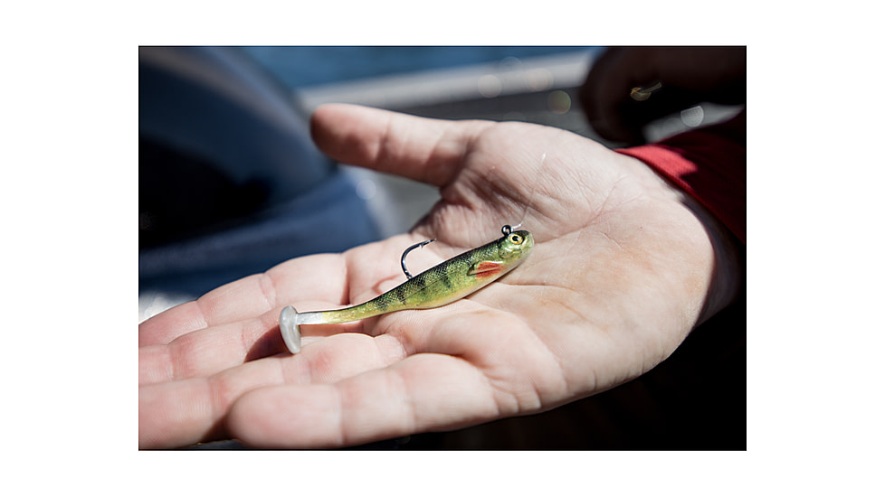 Strike King Homing Minnow Softbait, 3 pack, 2.5in, 1/8oz, Ghost Shad, 12-36113