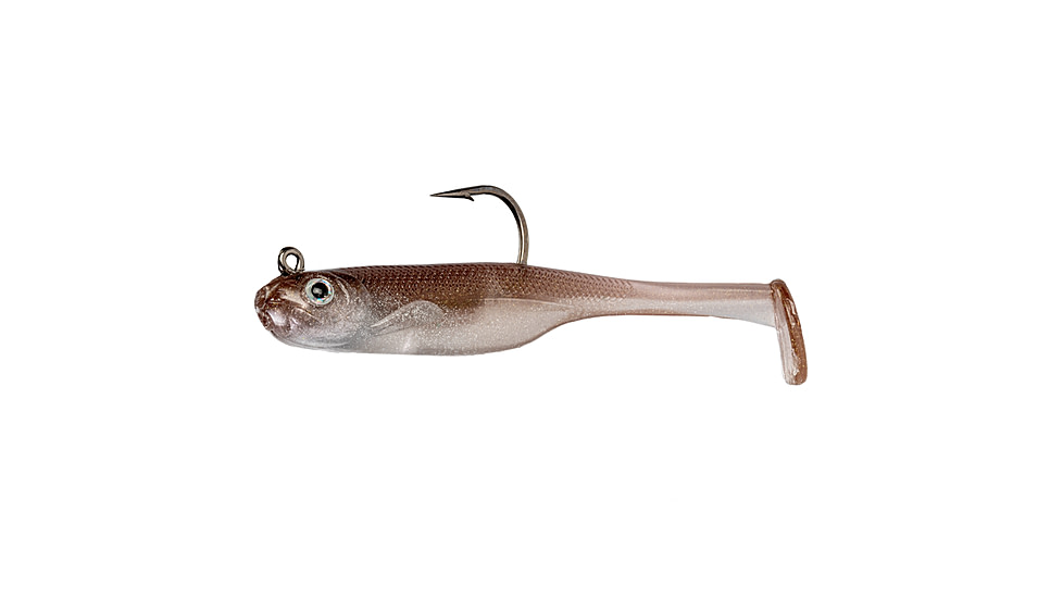 Strike King Homing Minnow Softbait, 3 pack, 2.5in, 1/4oz, Reel Shad, 12-36129