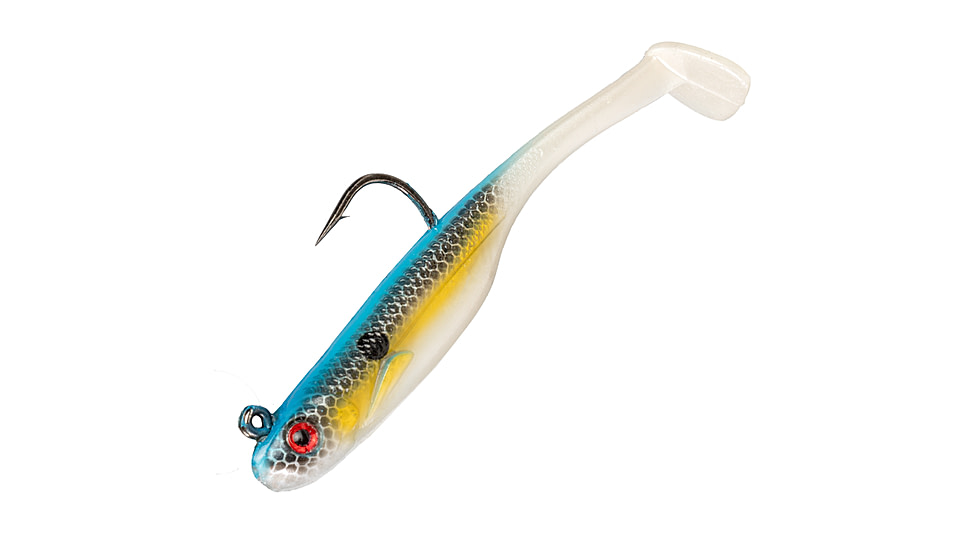 Strike King Homing Minnow Softbait, 3 pack, 2.5in, 1/4oz, Sexy Shad, 12-36128