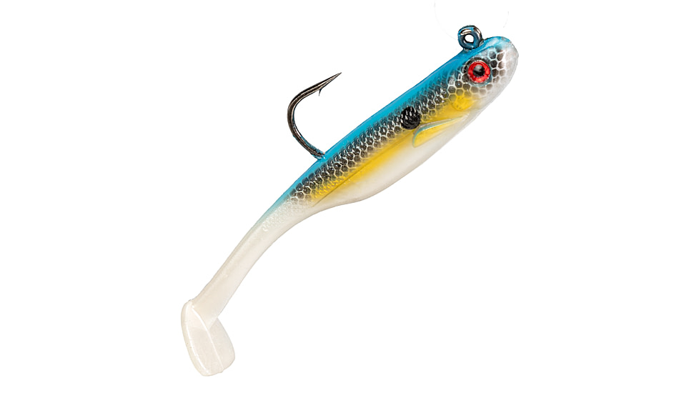 Strike King Homing Minnow Softbait, 3 pack, 2.5in, 1/4oz, Sexy Shad, 12-36128