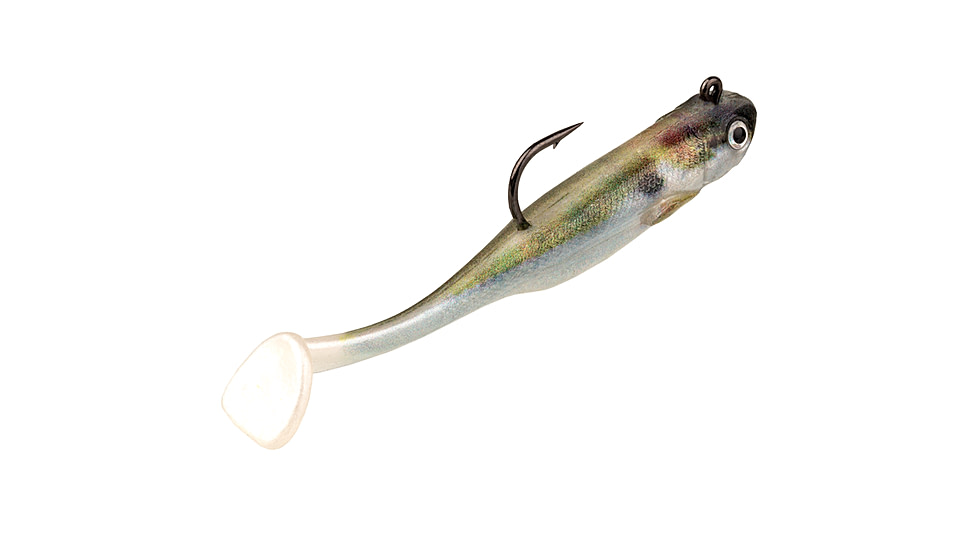 Strike King Homing Minnow Softbait, 3 pack, 2.5in, 1/4oz, Natural Shad, 12-36199