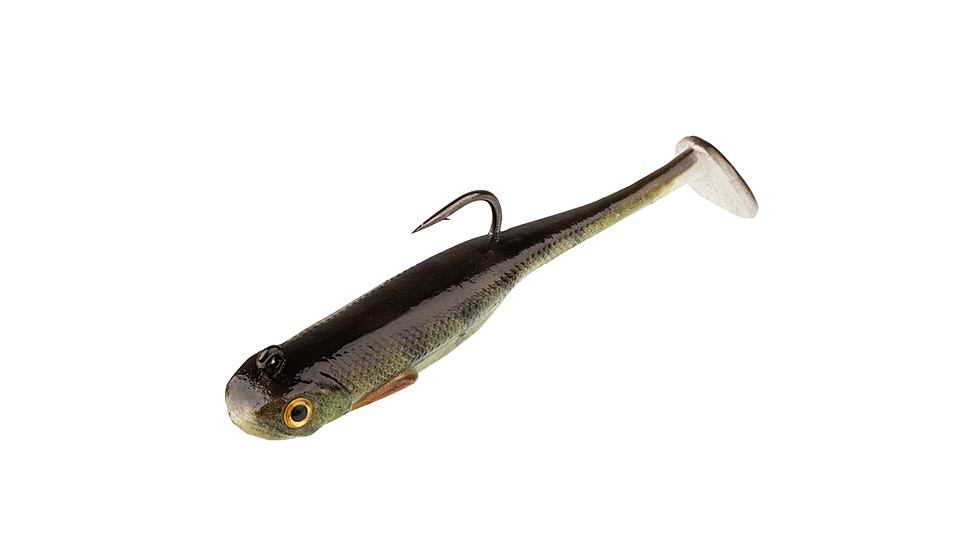 Strike King Homing Minnow Softbait, 3 pack, 2.5in, 1/8oz, Yellow Perch, 12-36216