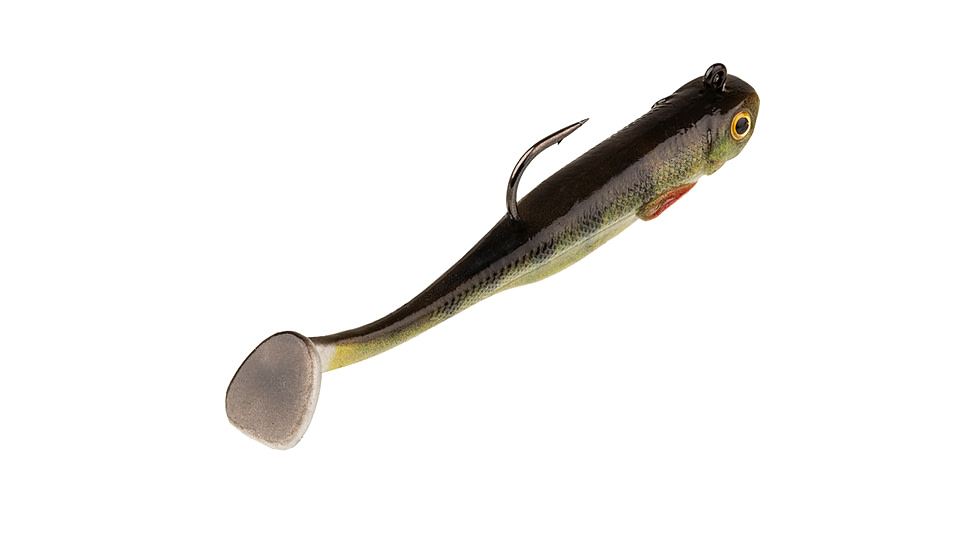 Strike King Homing Minnow Softbait, 3 pack, 2.5in, 1/8oz, Yellow Perch, 12-36216