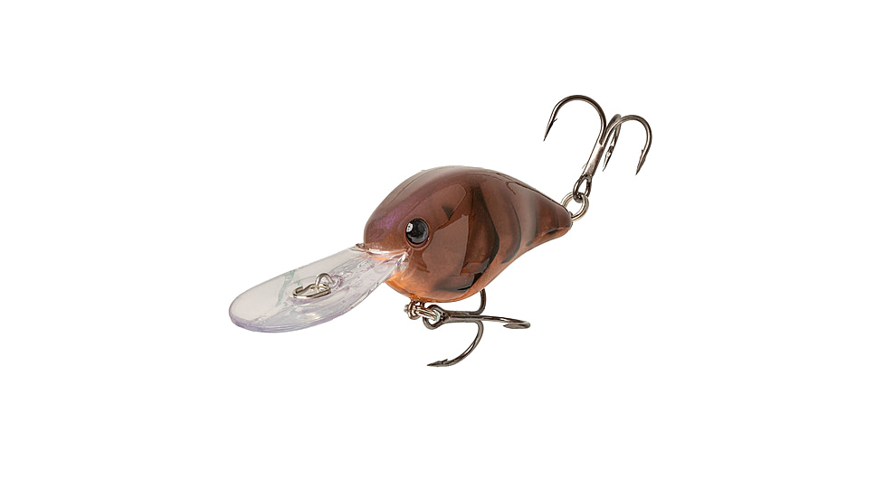 Strike King KVD 1.5 Flat Side Crankbaits, Phantom Brown Craw, 3/8oz, HCKVD1.5F-P447