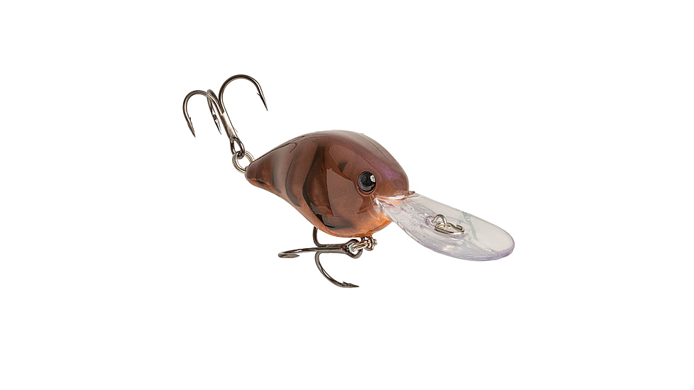 Strike King KVD 1.5 Flat Side Crankbaits, Phantom Brown Craw, 3/8oz, HCKVD1.5F-P447