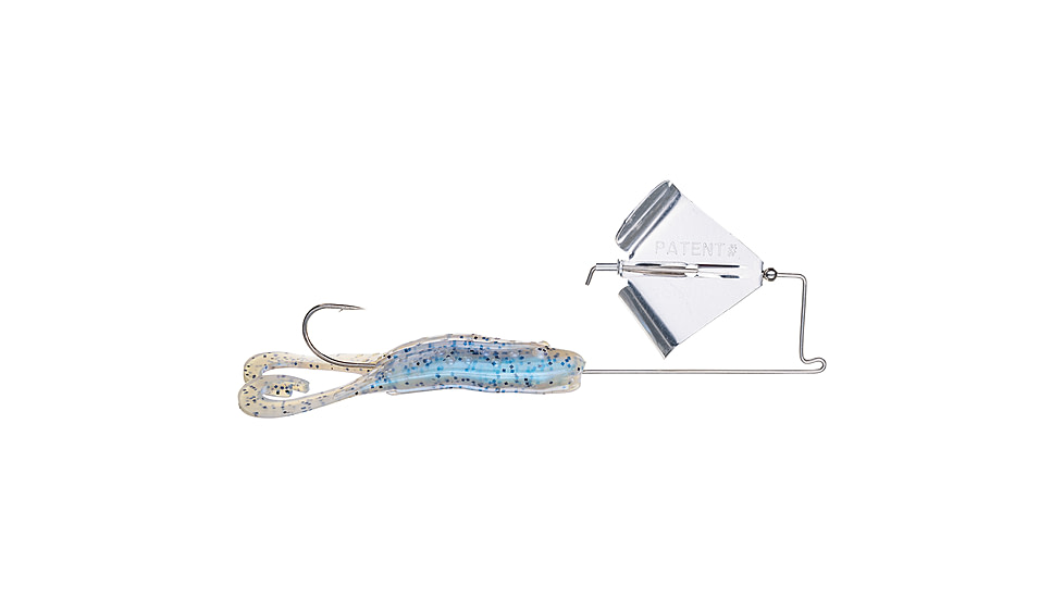 Strike King KVD Toad Buzz Fishing Lure, Buzzbait, Blue Glimmer w/ Black Flake, 3/8oz, KVDTBZ38-45, KVDTBZ38-45