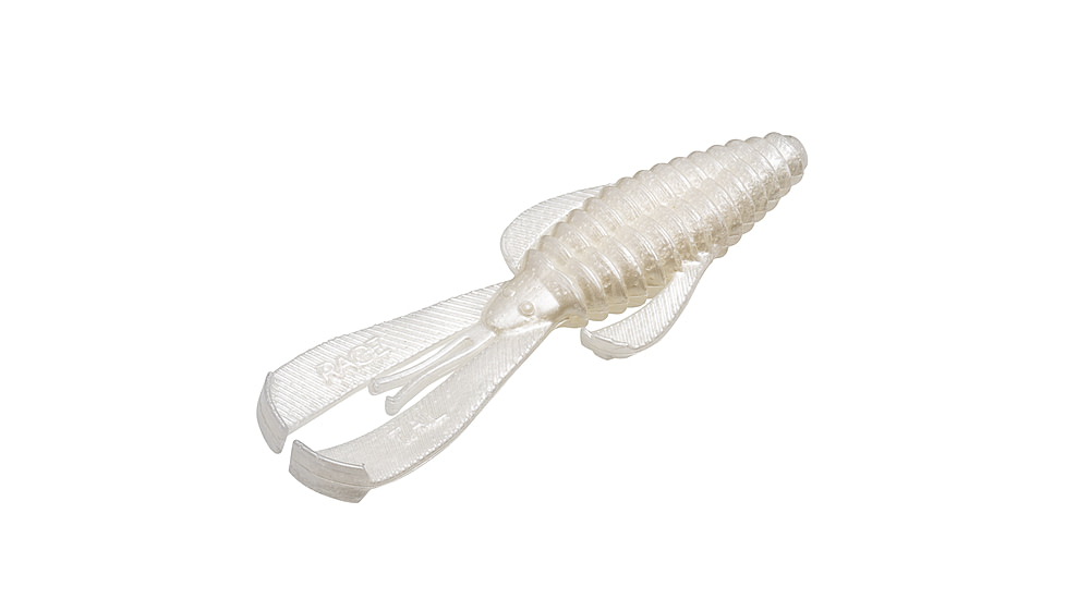 Strike King Rage Bug MidSZ Fishing Lure, Soft Plastic Craw, Pearl, 3 1/2in, 8-Pack, RGMSBUG-84, RGMSBUG-84