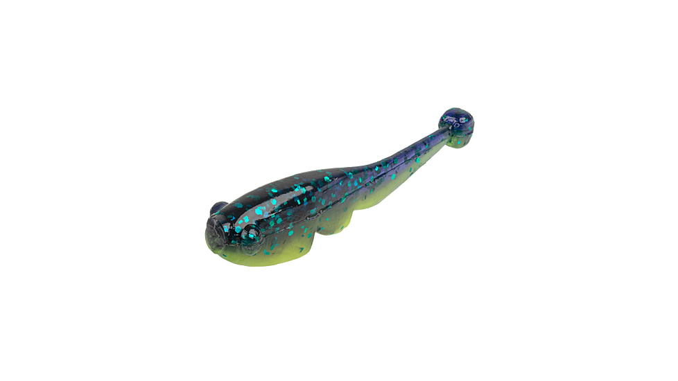 Strike King Mr. Crappie Teen-Zee Fry Swimbait, Junebug Chartreuse, 5/8in, MRCTZFRY-188