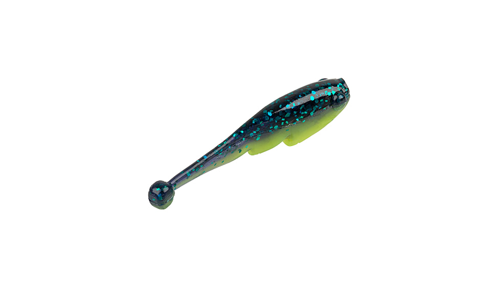 Strike King Mr. Crappie Teen-Zee Fry Swimbait, Junebug Chartreuse, 5/8in, MRCTZFRY-188