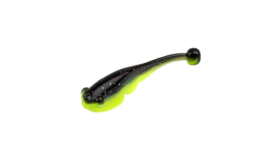 Strike King Mr. Crappie Teen-Zee Fry Swimbait, Tuxedo Black Chartreuse, 5/8in, MRCTZFRY-183