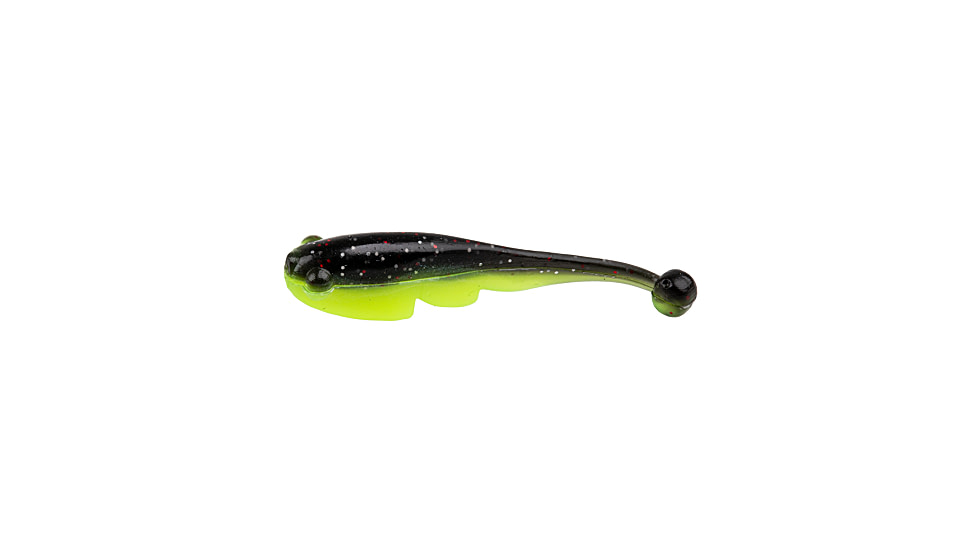 Strike King Mr. Crappie Teen-Zee Fry Swimbait, Tuxedo Black Chartreuse, 5/8in, MRCTZFRY-183