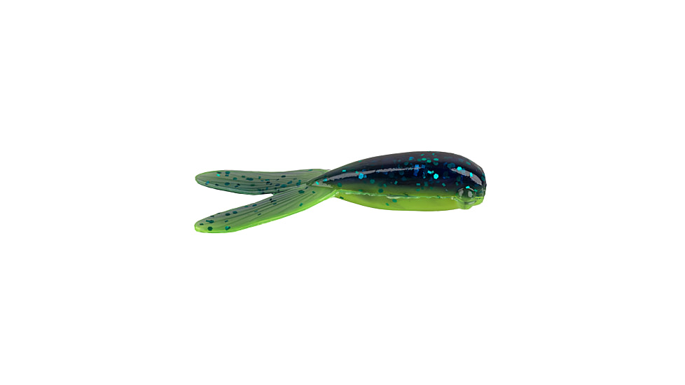 Strike King Mr. Crappie Teen-Zee Tails Swimbait, Junebug Chartreuse, 5/8in, MRCTZTL-188