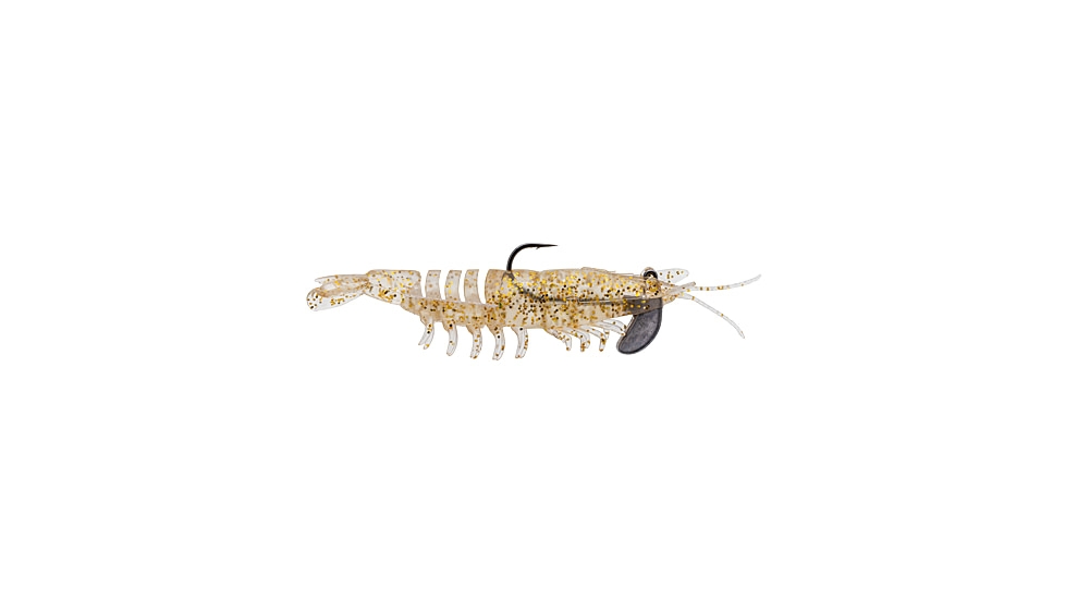 Strike King Pre-Rigged Tidal Shrimp 1/4oz, Gold Rush, 2.75in, PRSSW275-519