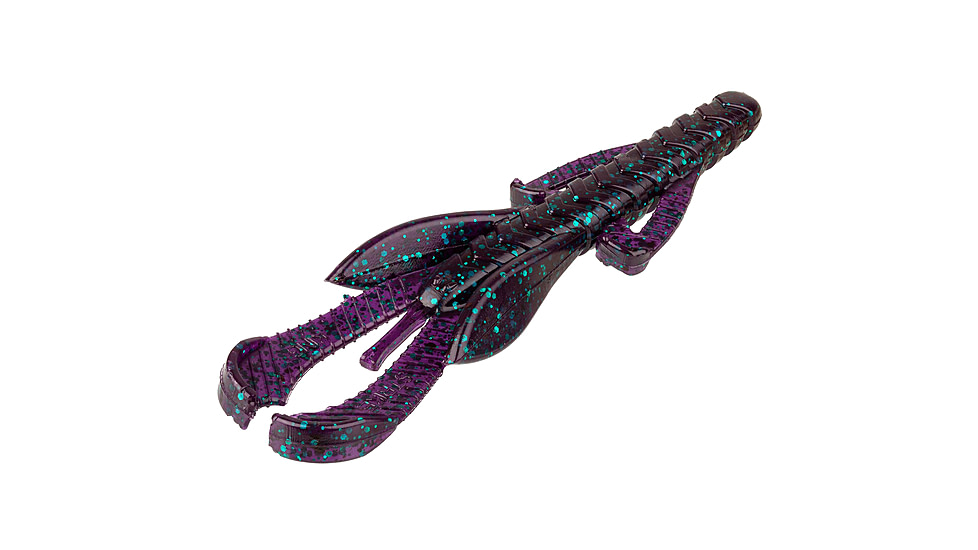 Strike King Rage Hawg Softbait, 6 pack, 5in, Junebug, 12-36081