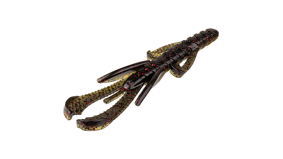 Strike King Rage Hawg Softbait, 7 pack, 4in, California Craw, 12-36870